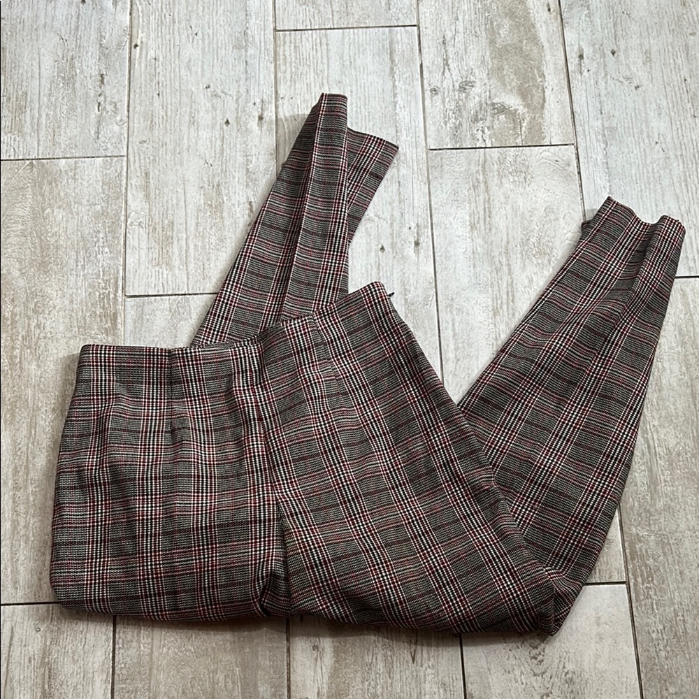 [eric casual] Plaid Trousers with Red and Black Pattern - Size 12